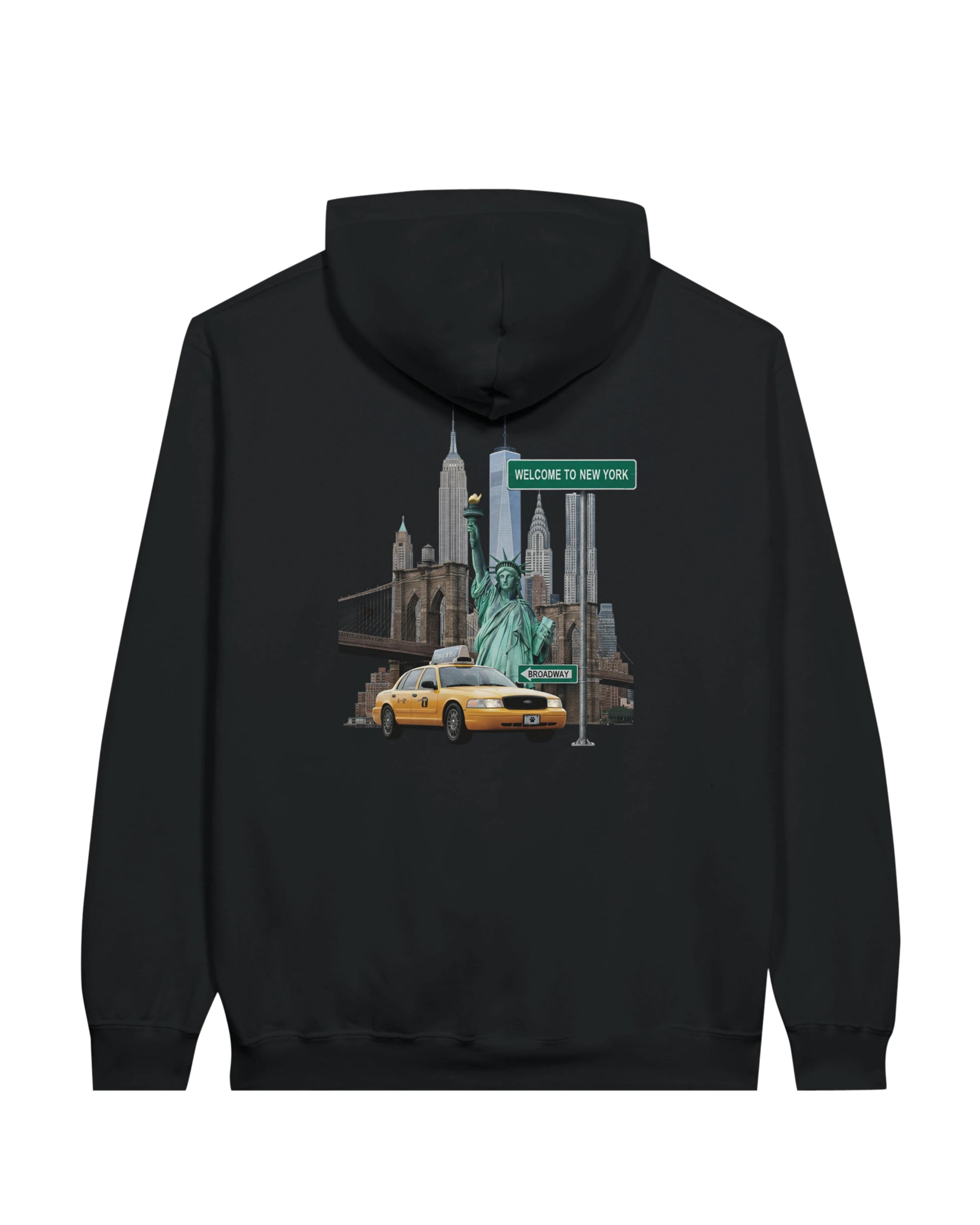 New York City Iconic View Hoodie, back view