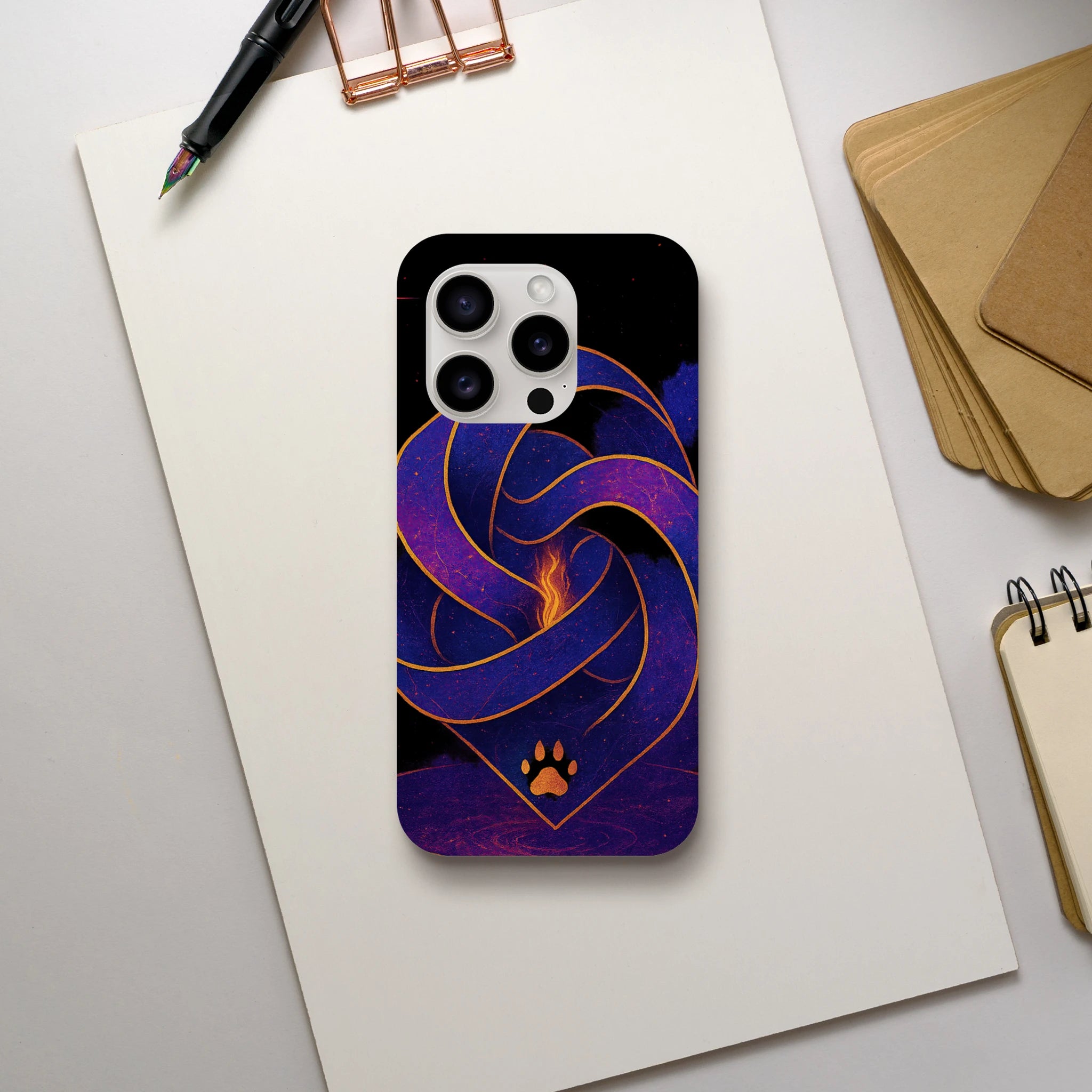 Ascension iPhone Hard Case, iPhone 15 Pro back view