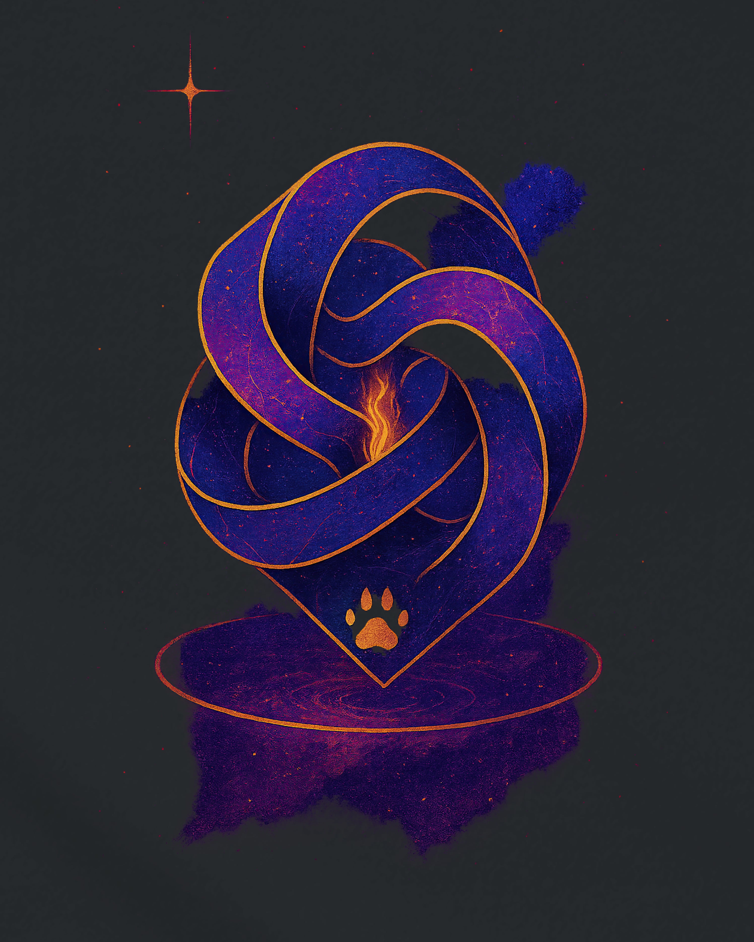 Ascension Tee, design close-up view