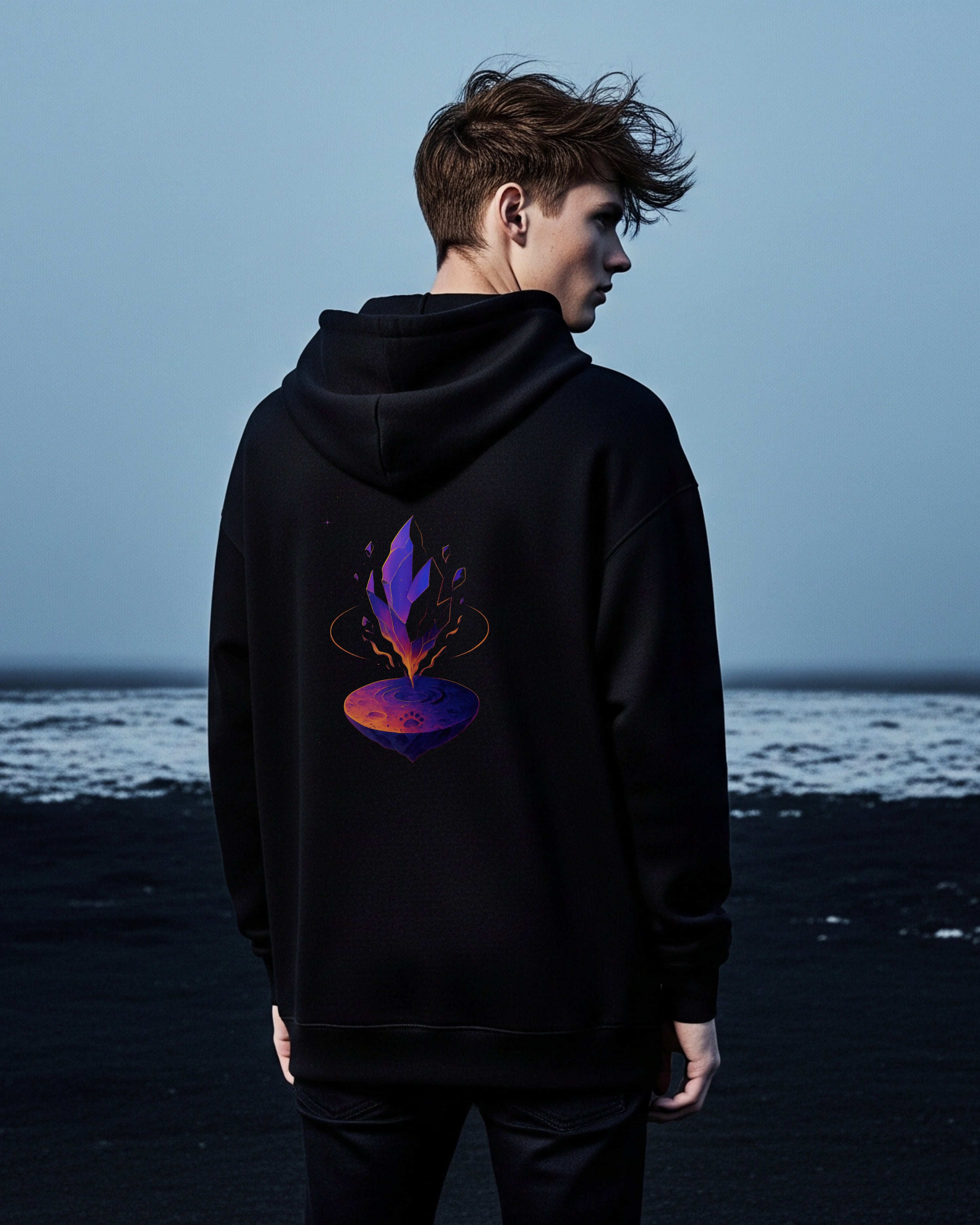 Aurora Hoodie, male model view