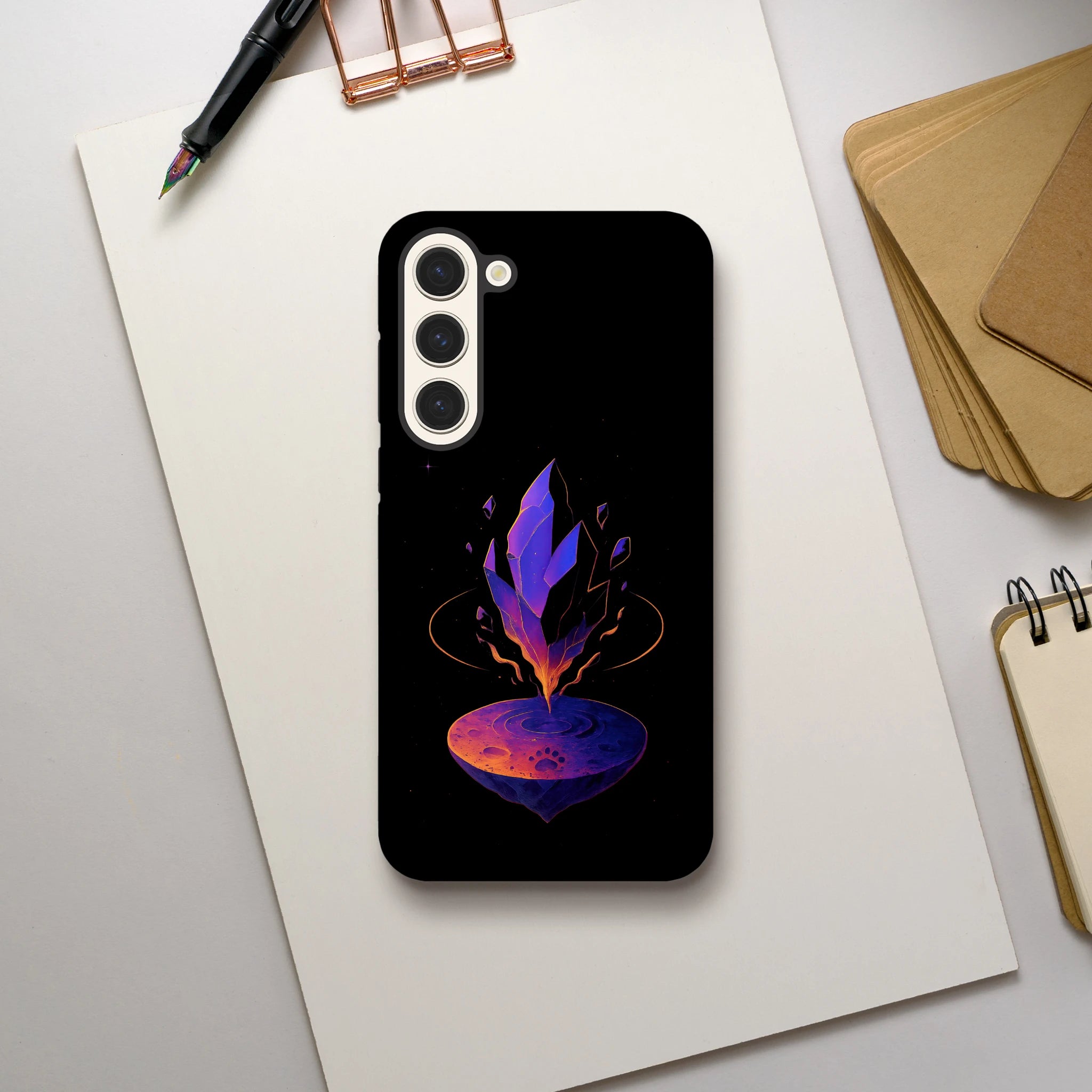 Aurora Samsung Hard Case, Galaxy S23 Plus back view