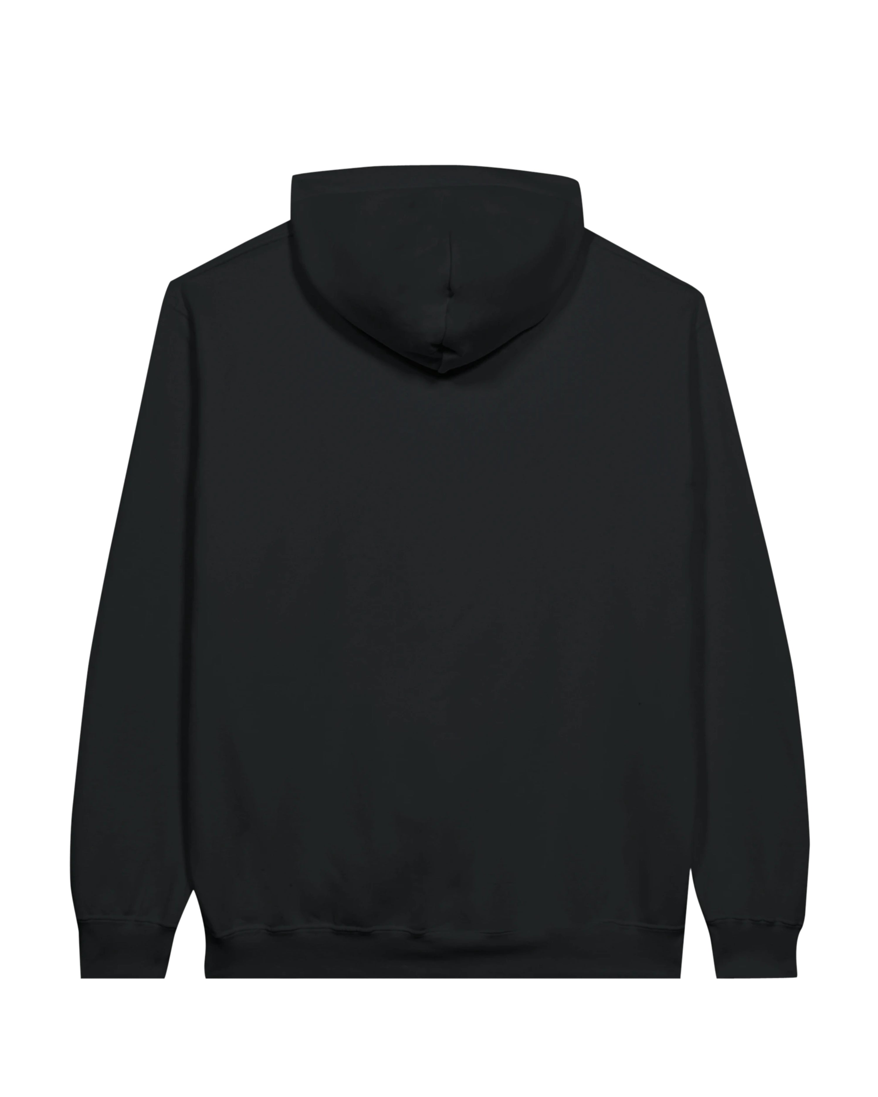 Black PAW Hoodie, back view