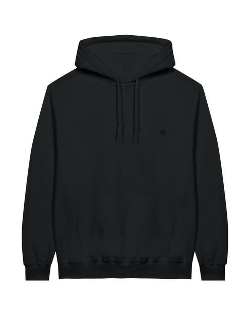 Black PAW Hoodie, front view