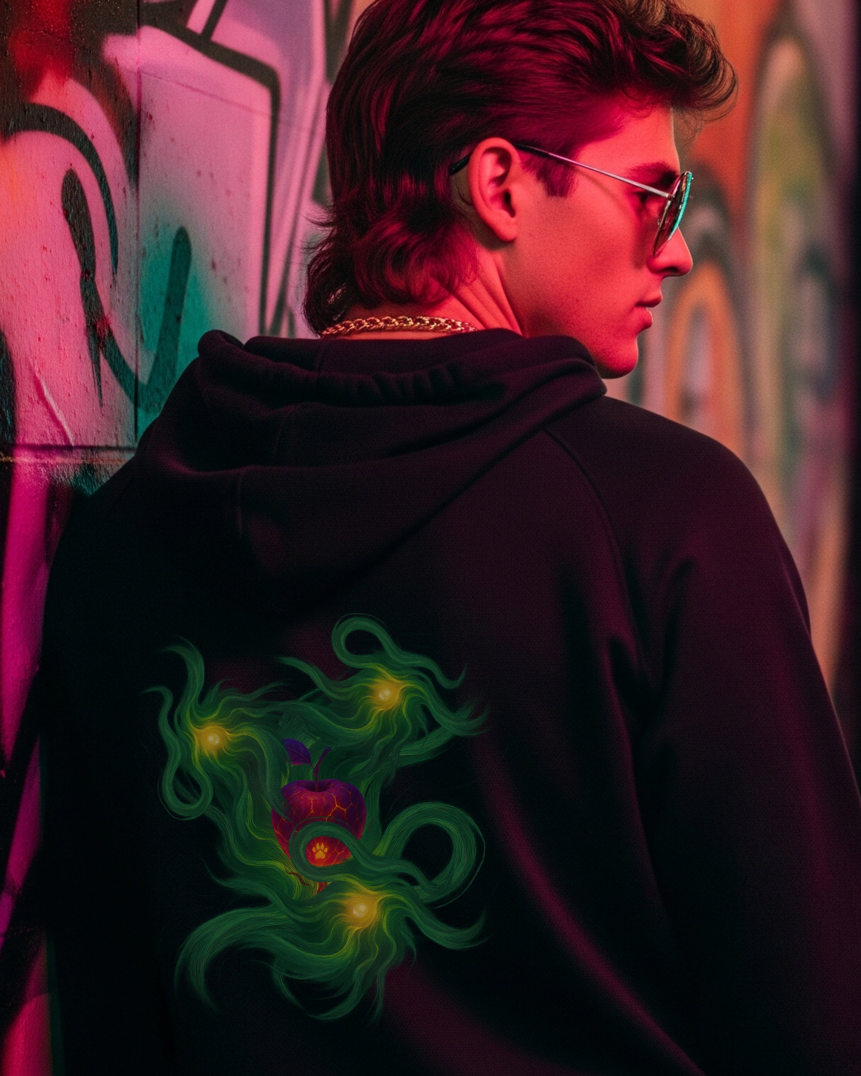 Forbidden Fruit Hoodie, male model view