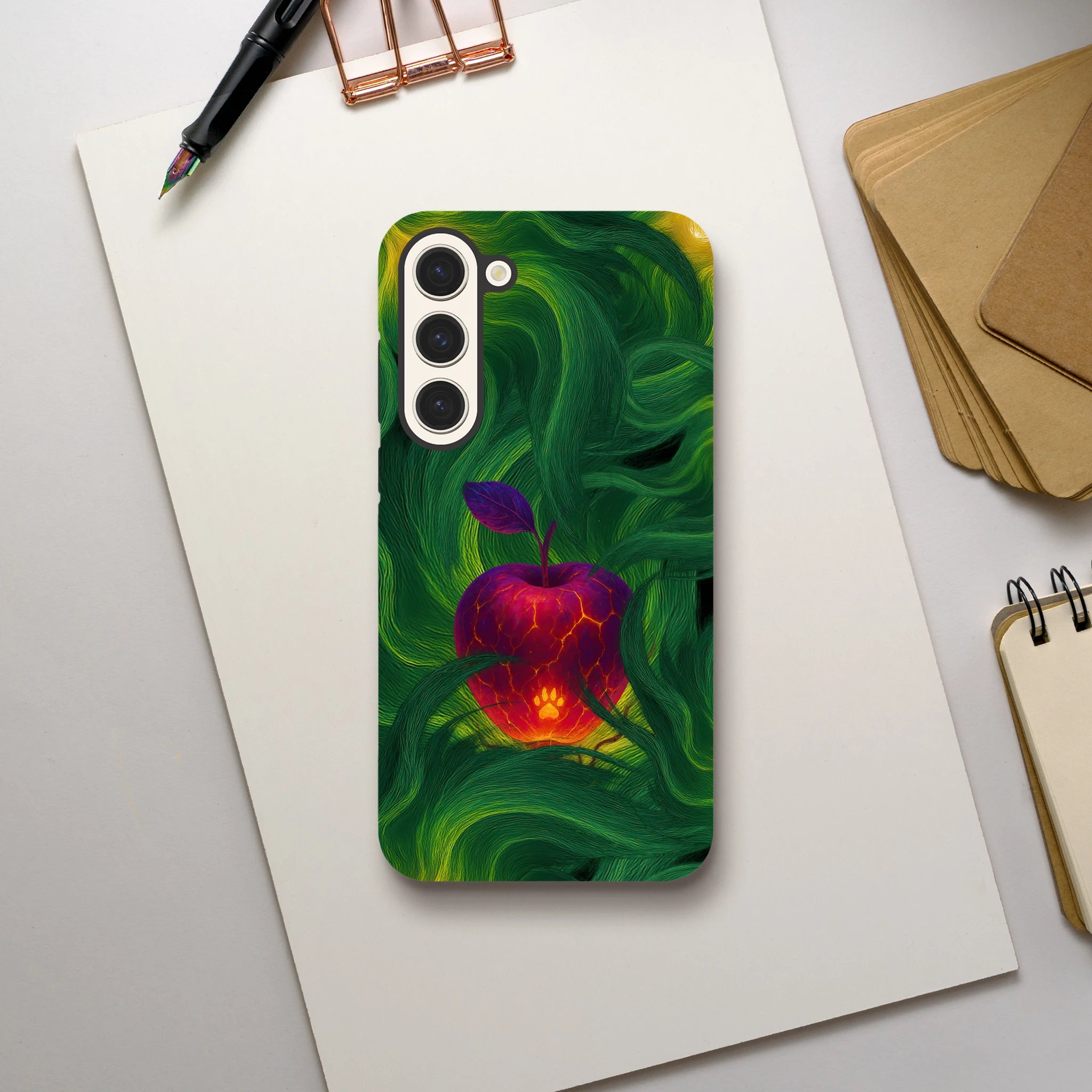 Forbidden Fruit Samsung Hard Case, Galaxy S23 Plus back view