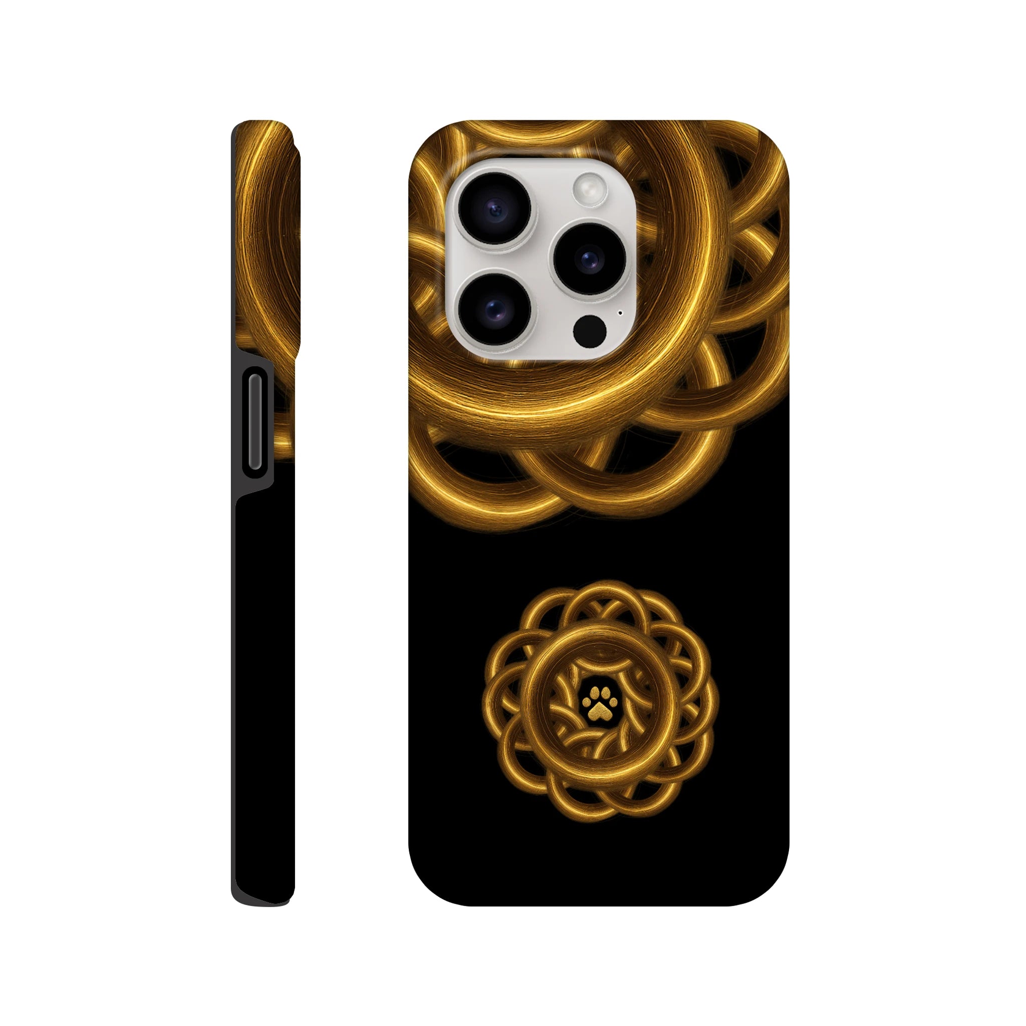 Golden Halo iPhone Hard Case, iPhone 15 Pro