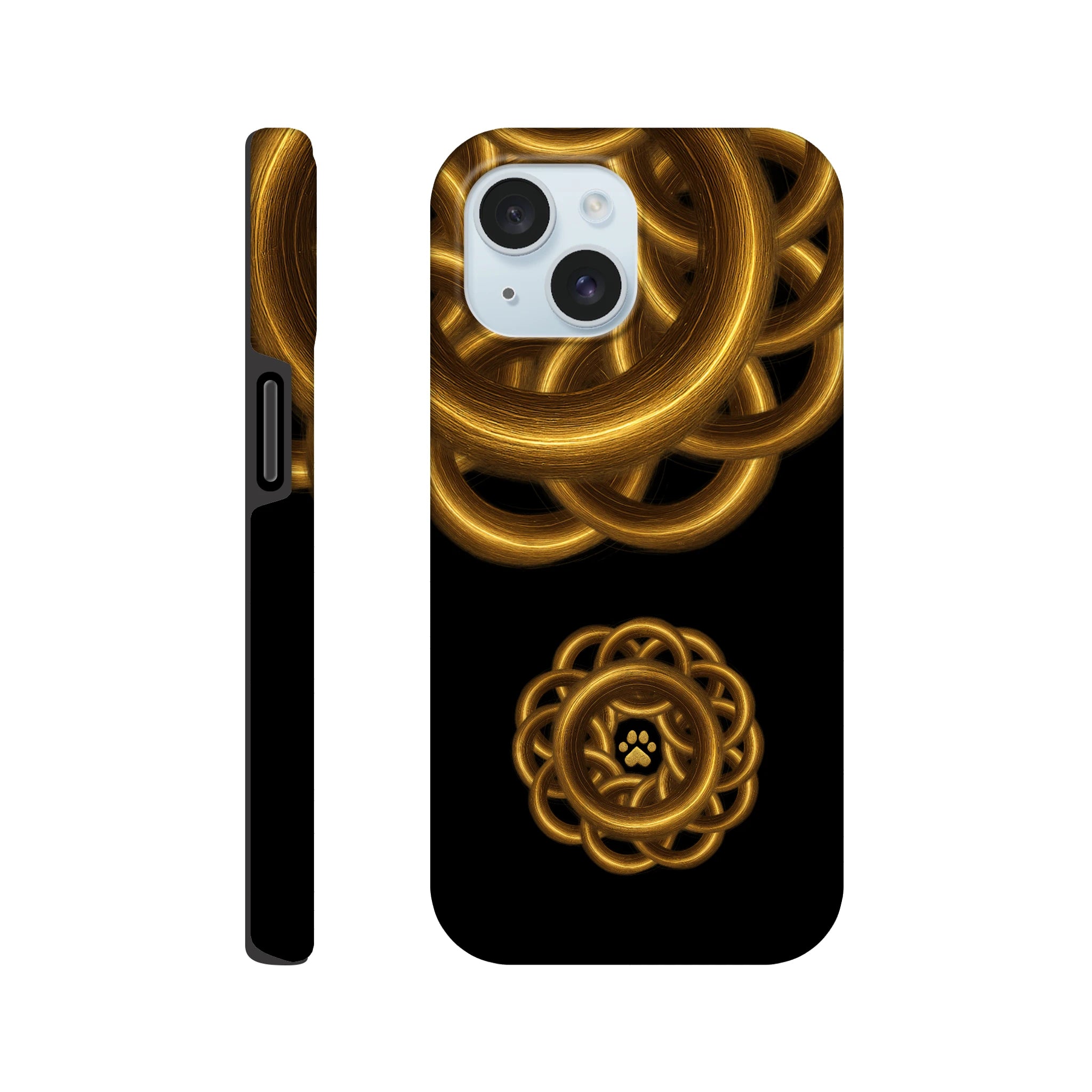 Golden Halo iPhone Hard Case, iPhone 15