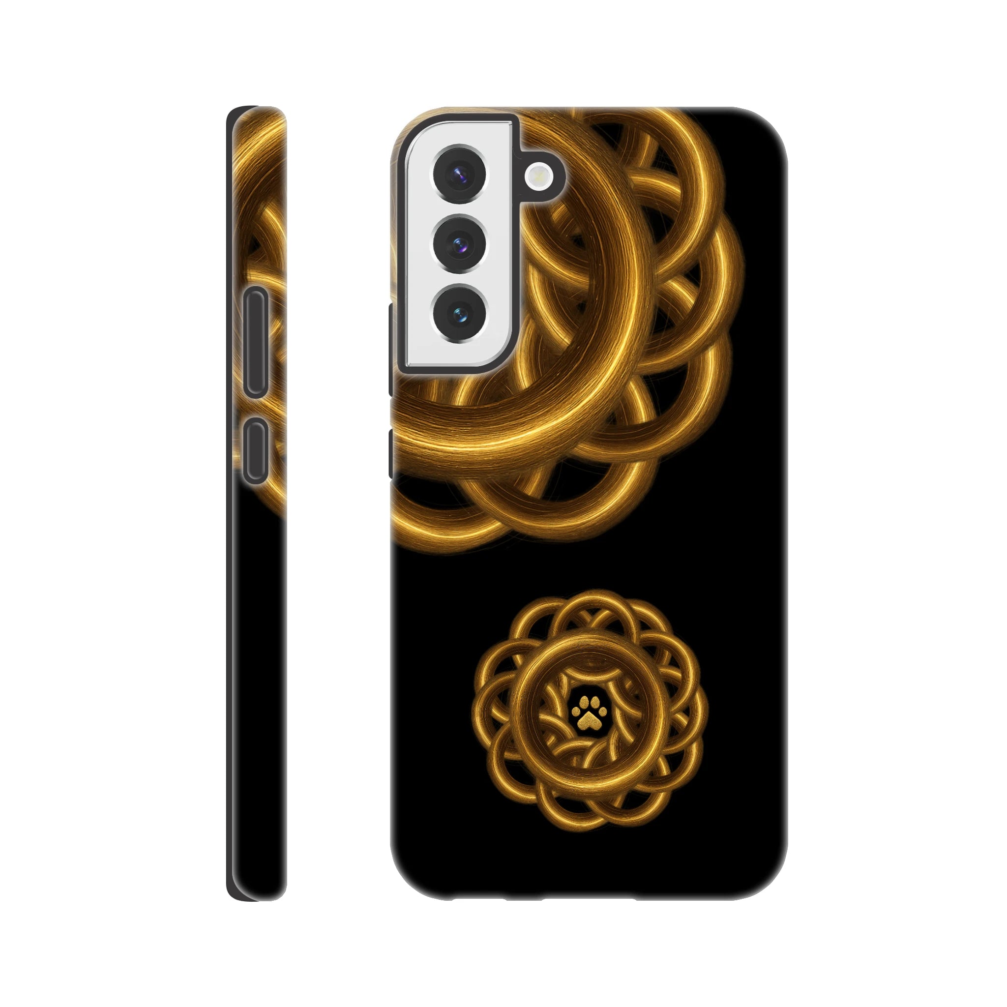 Golden Halo Samsung Hard Case, Galaxy S22 Plus
