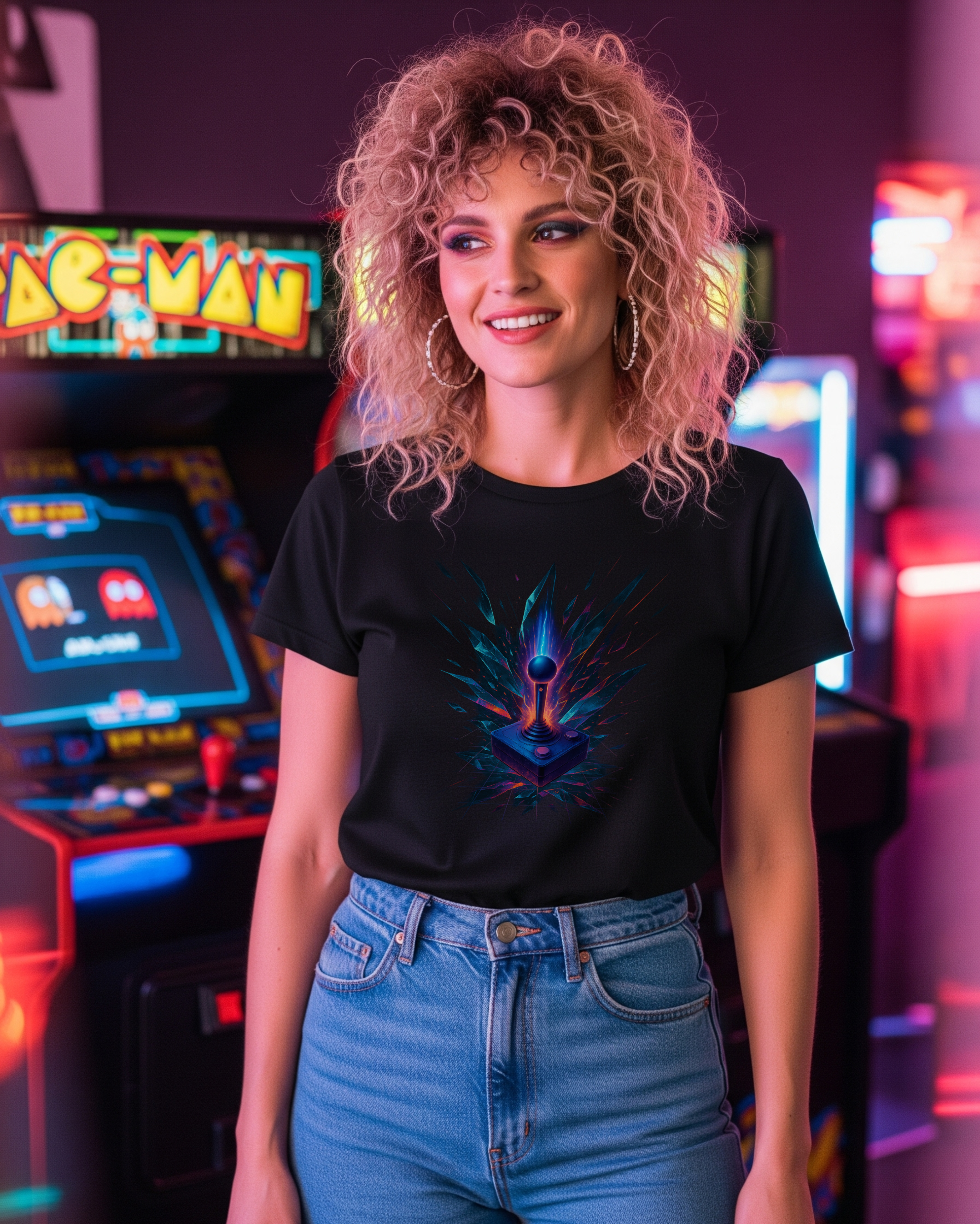Joystick Hero Tee, female model view