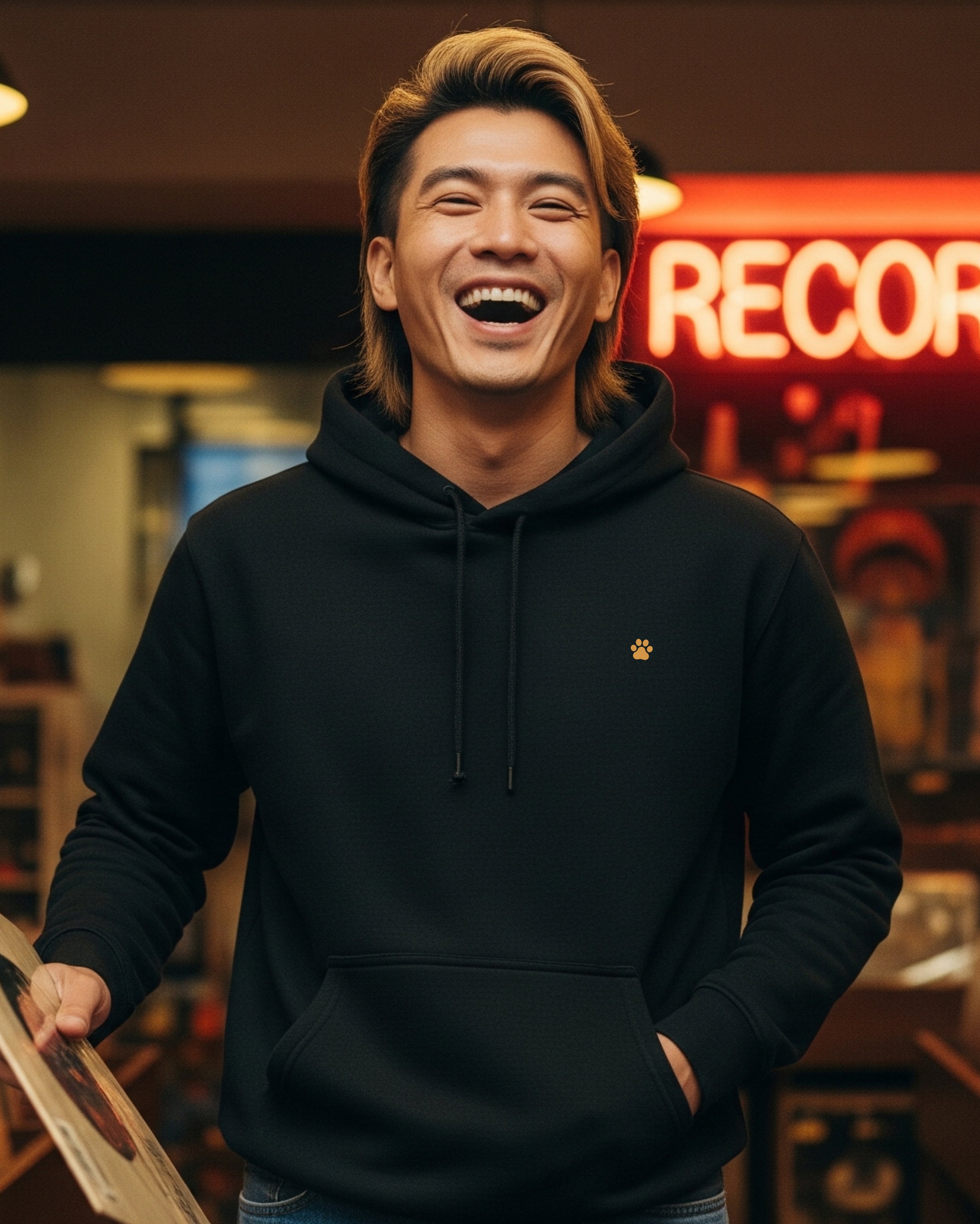 Mixtape Memory Hoodie, female model view