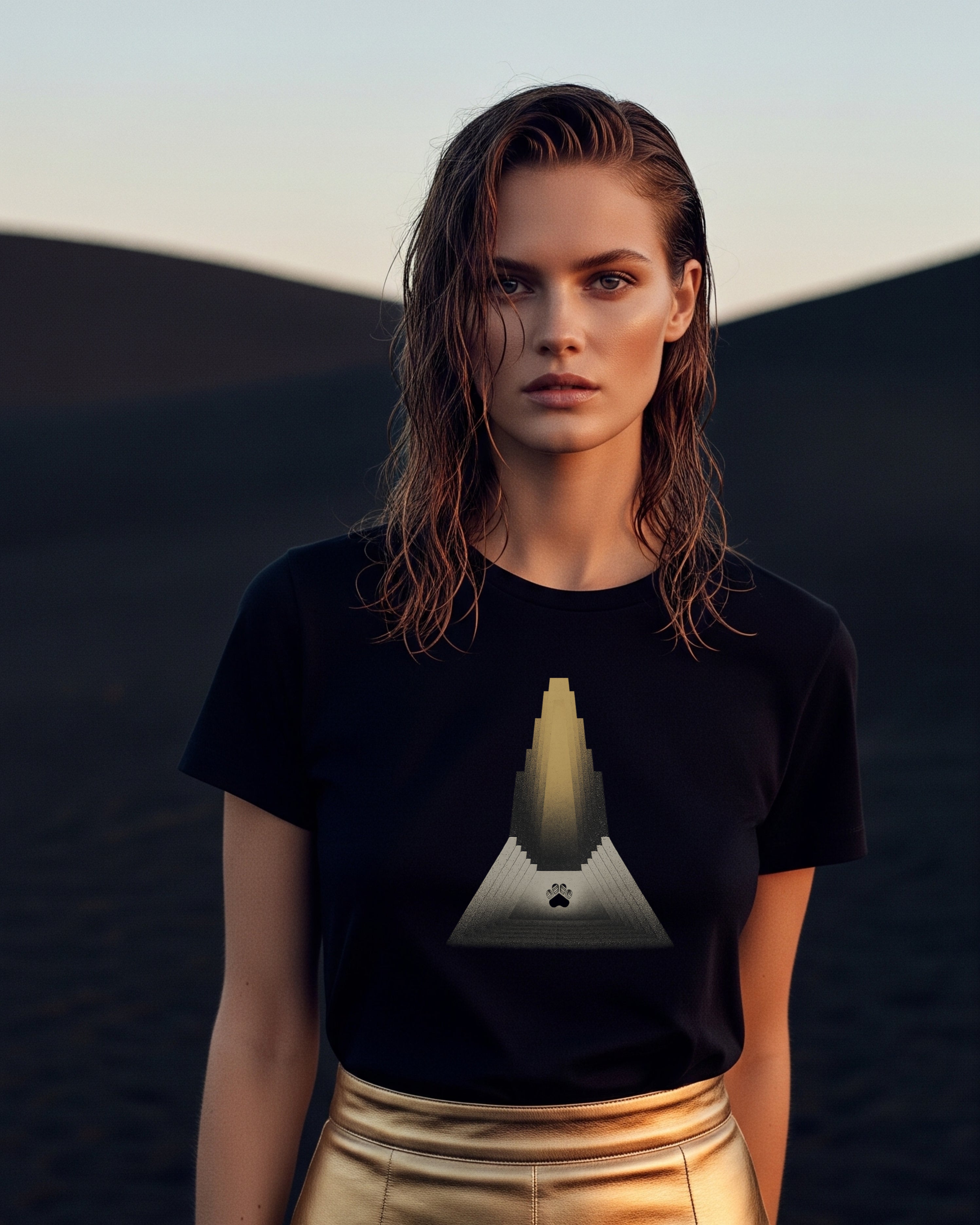 Monolith Tee, female model view