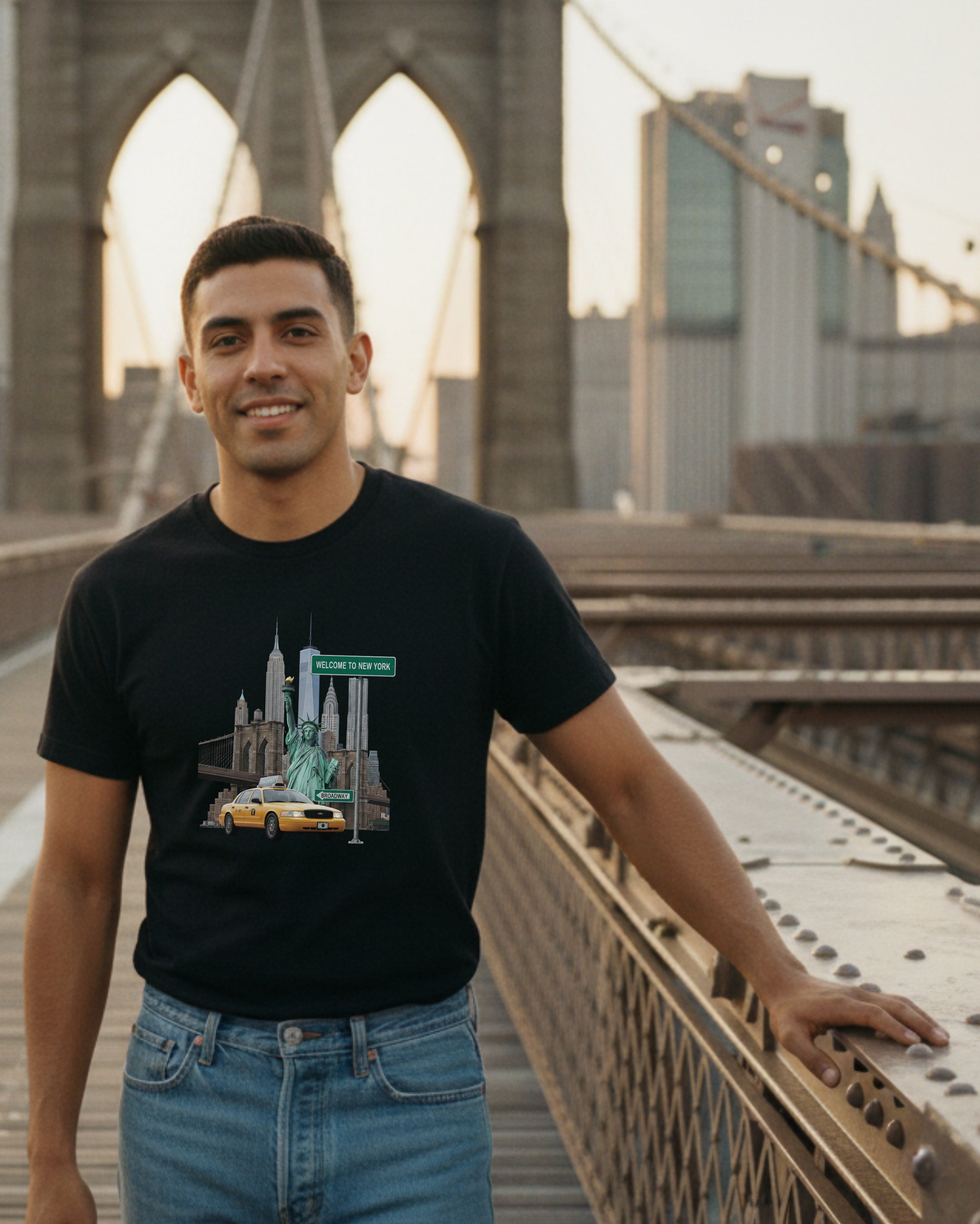 New York City Iconic View Tee, male model view