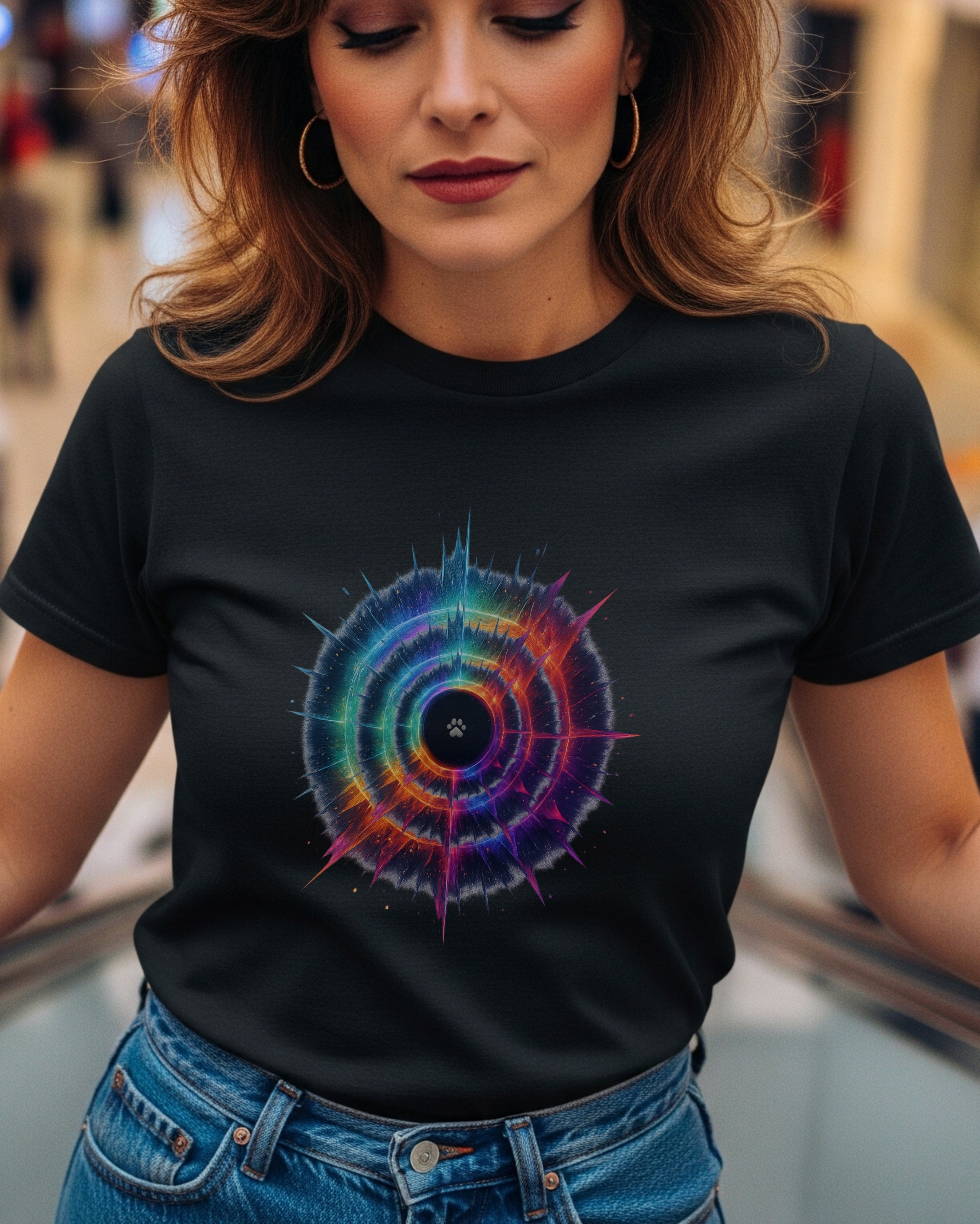 Prism Matrix Tee, female model view