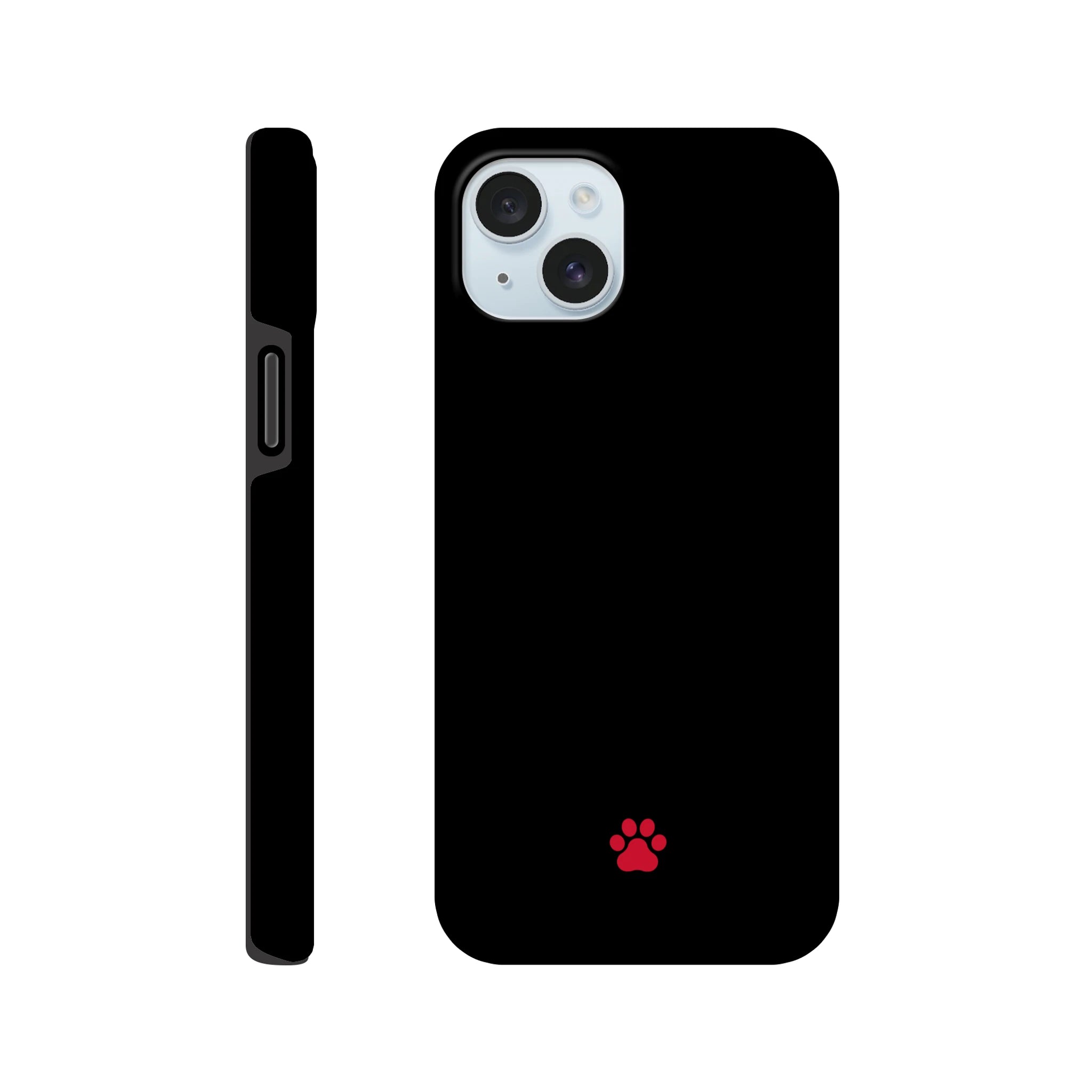 Red PAW iPhone Hard Case, iPhone 15 Plus