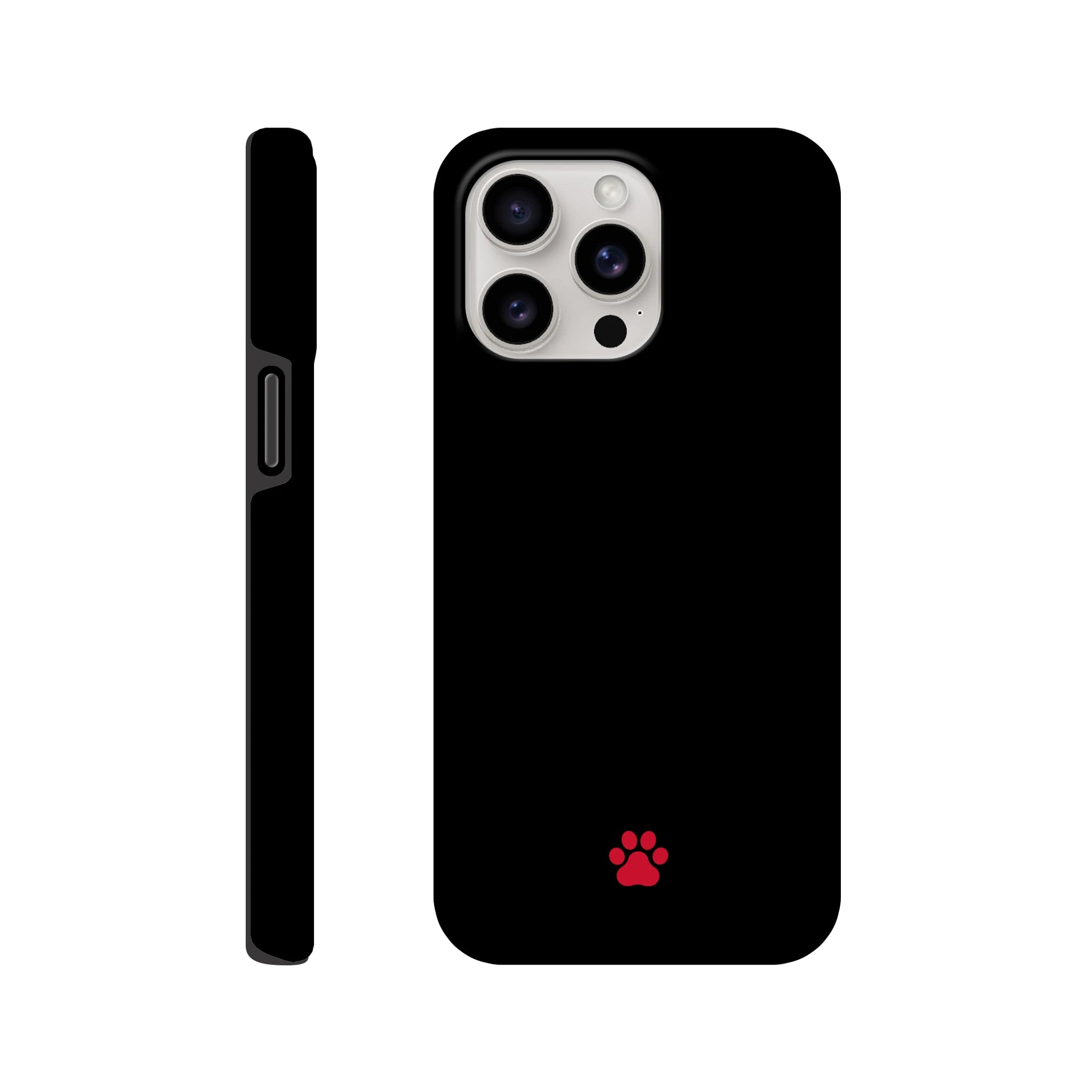 Red PAW iPhone Hard Case, iPhone 15 Pro Max