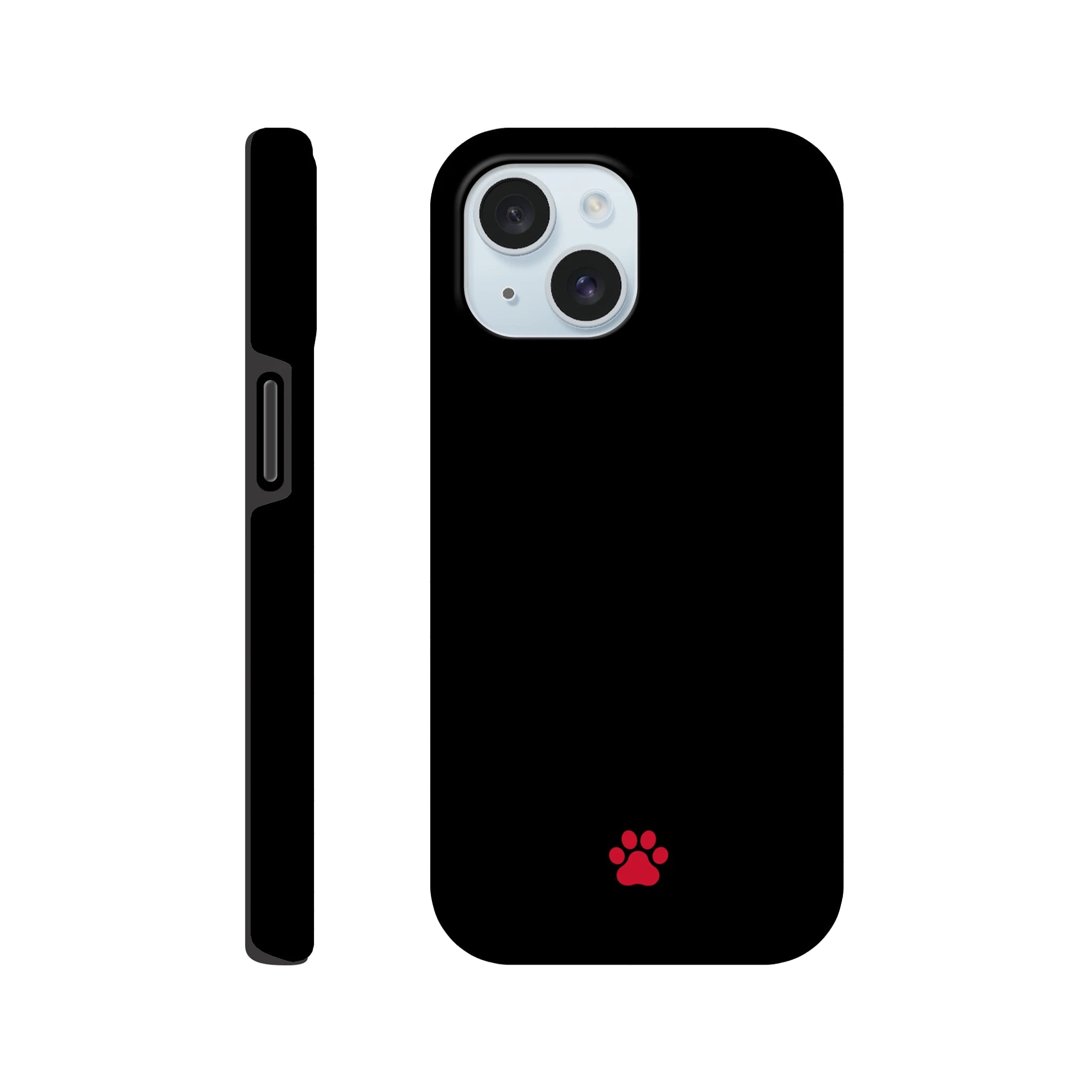 Red PAW iPhone Hard Case, iPhone 15