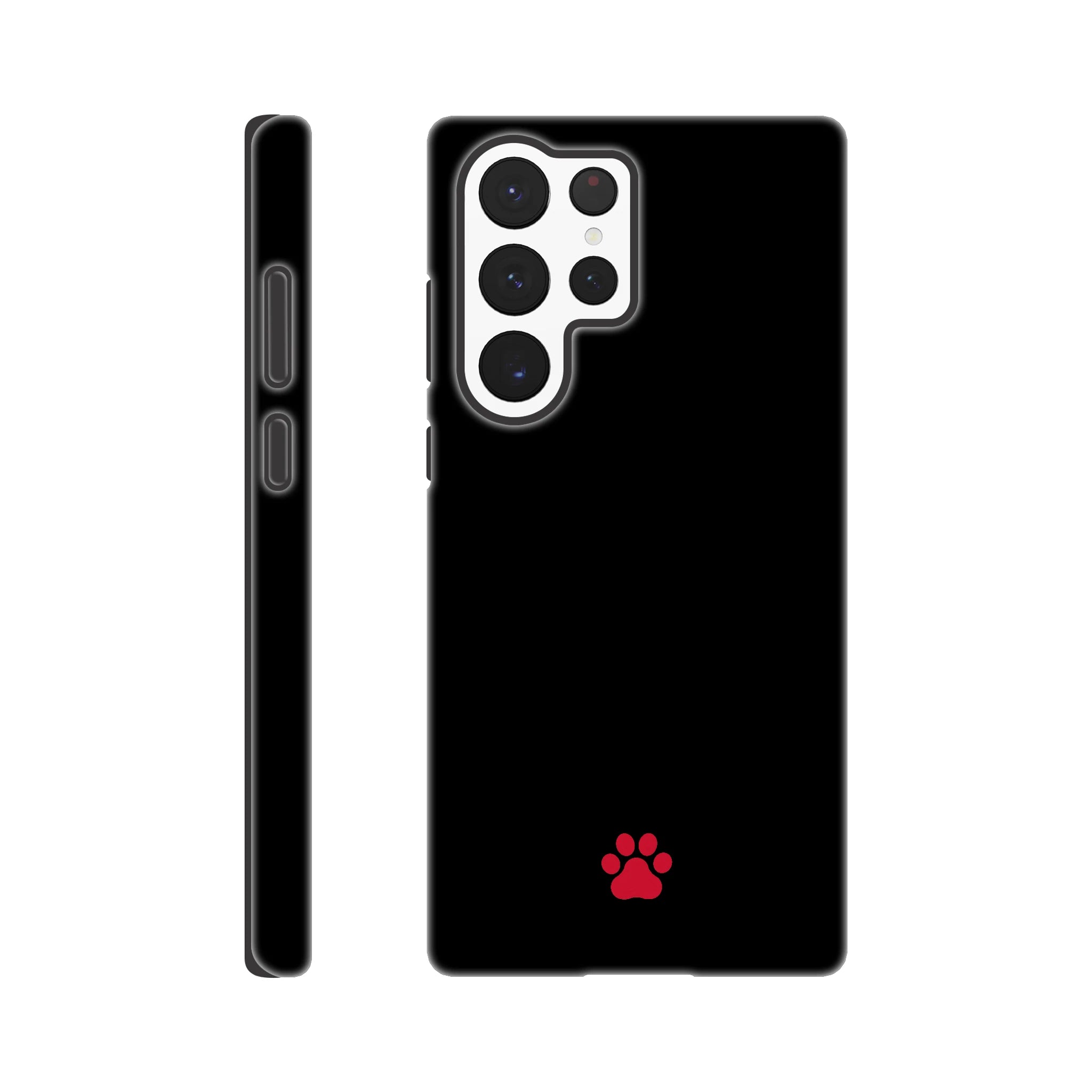 Red PAW Samsung Hard Case, Galaxy S22 Ultra