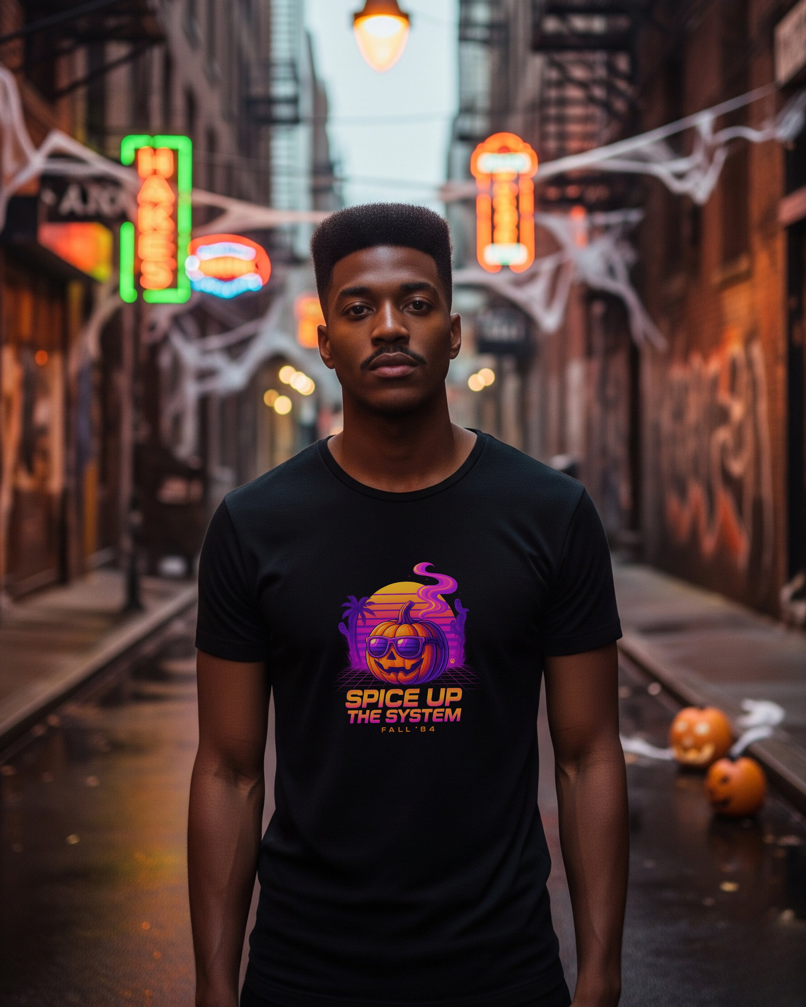 Retro Fall Tee, male model view