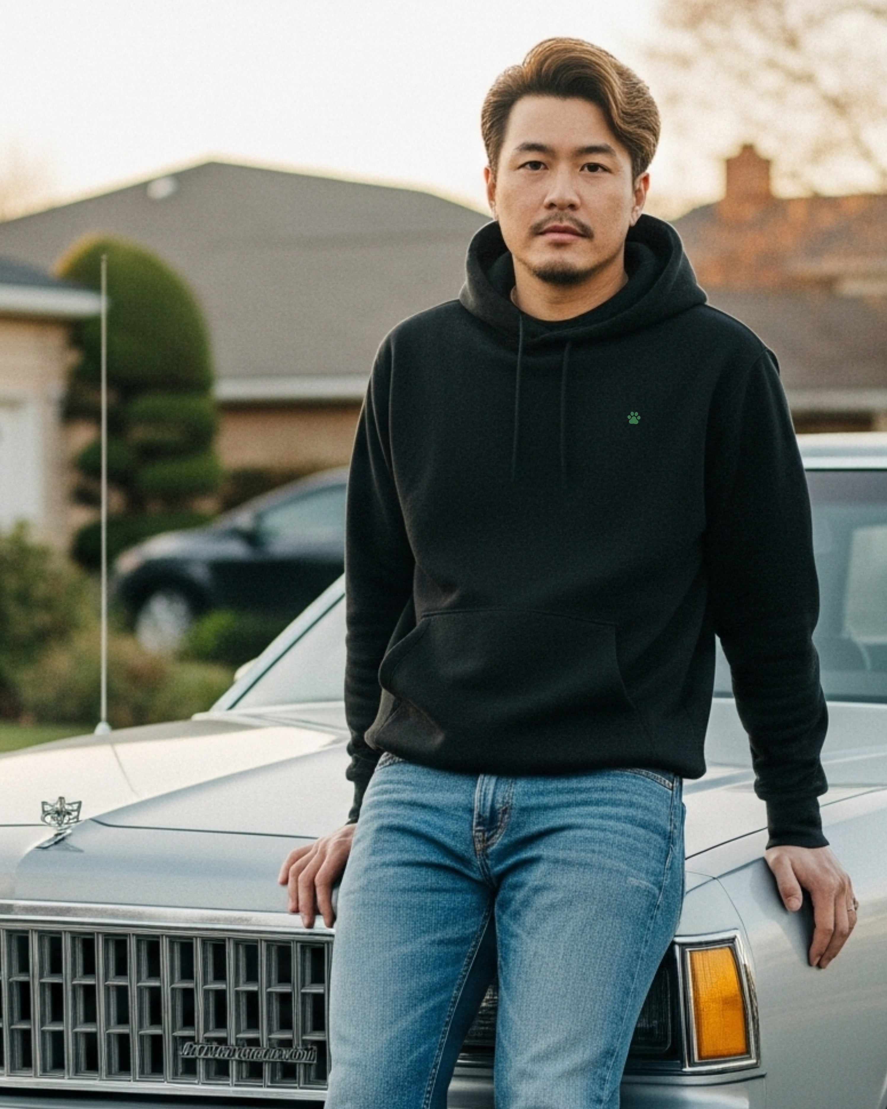 Serpent Light Hoodie, male model view