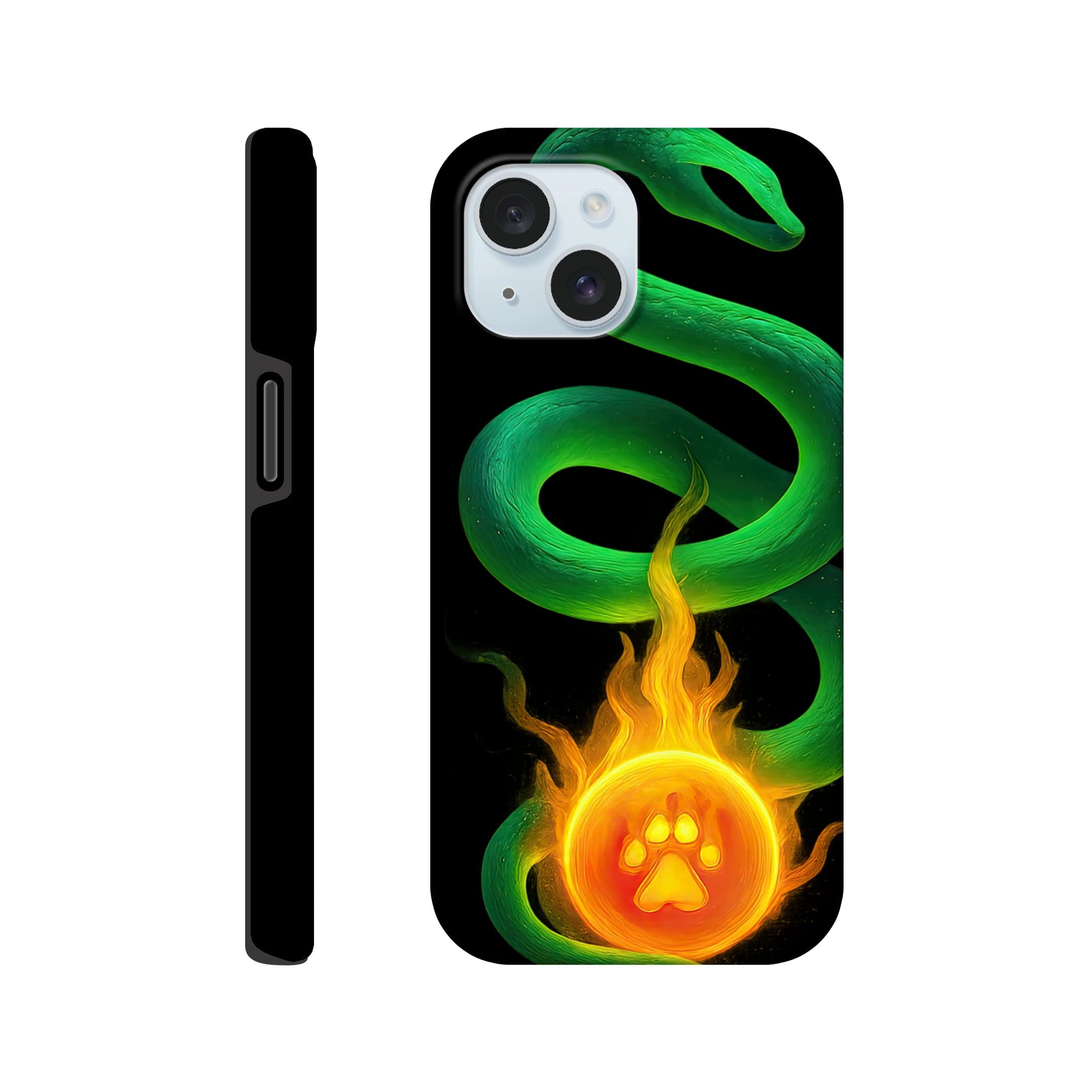 Serpent Light iPhone Hard Case, iPhone 15