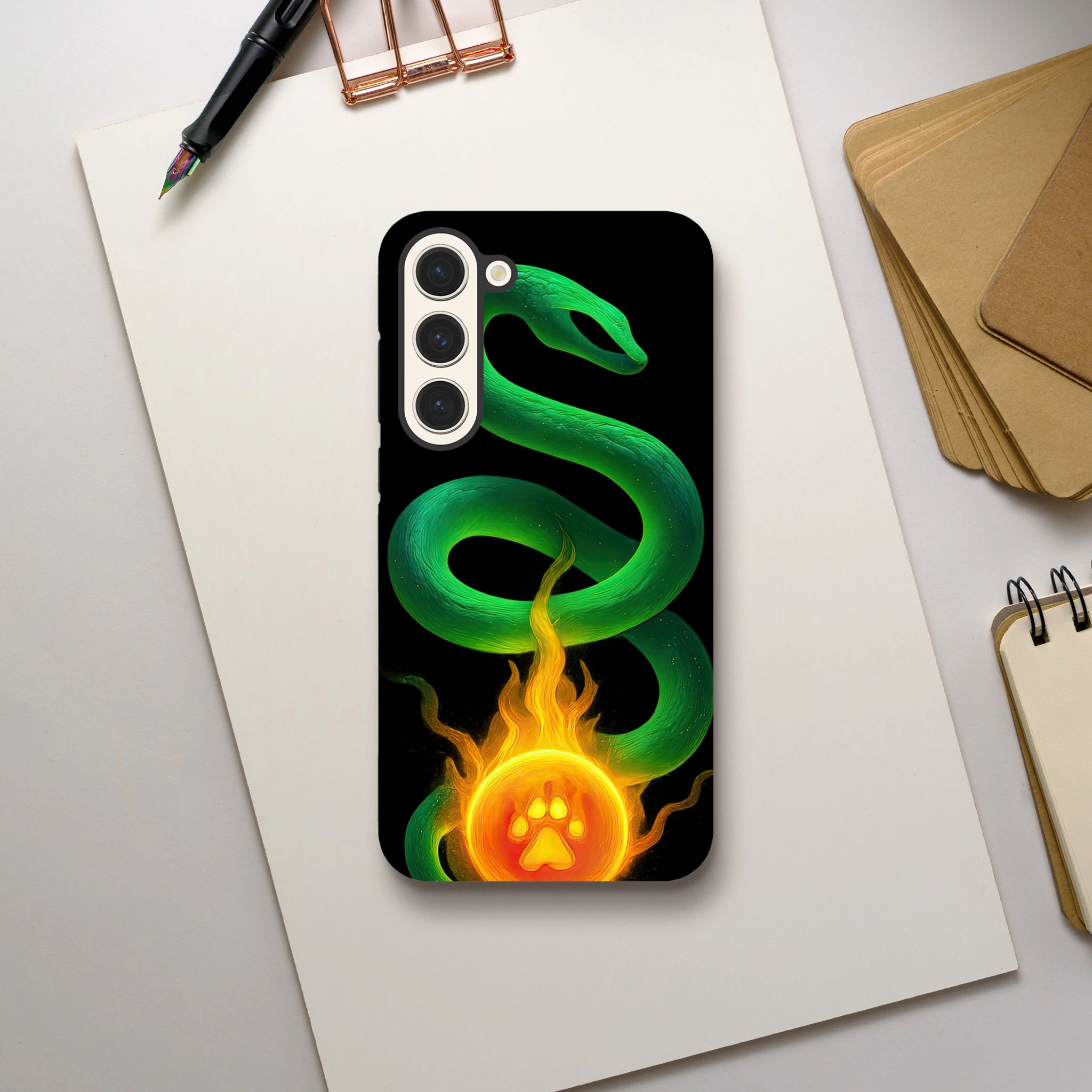 Serpent Light Samsung Hard Case, Galaxy S23 Plus back view