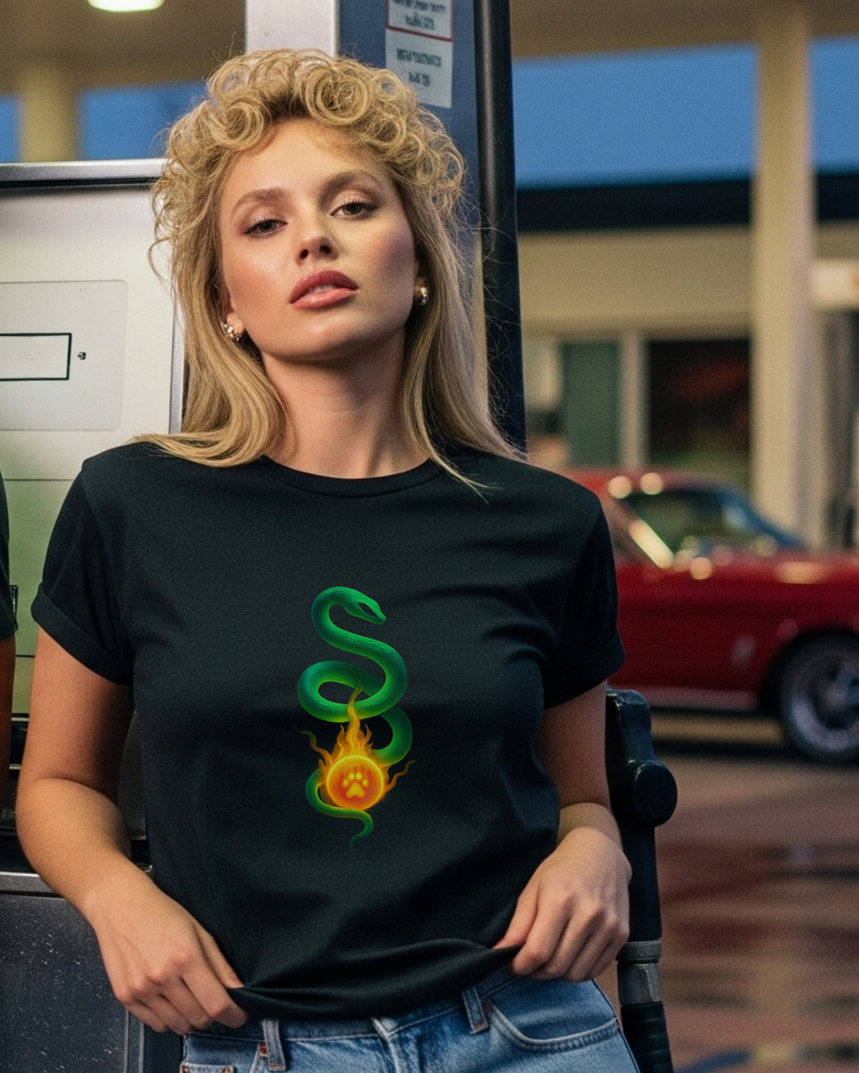 Serpent Light Tee, female model view