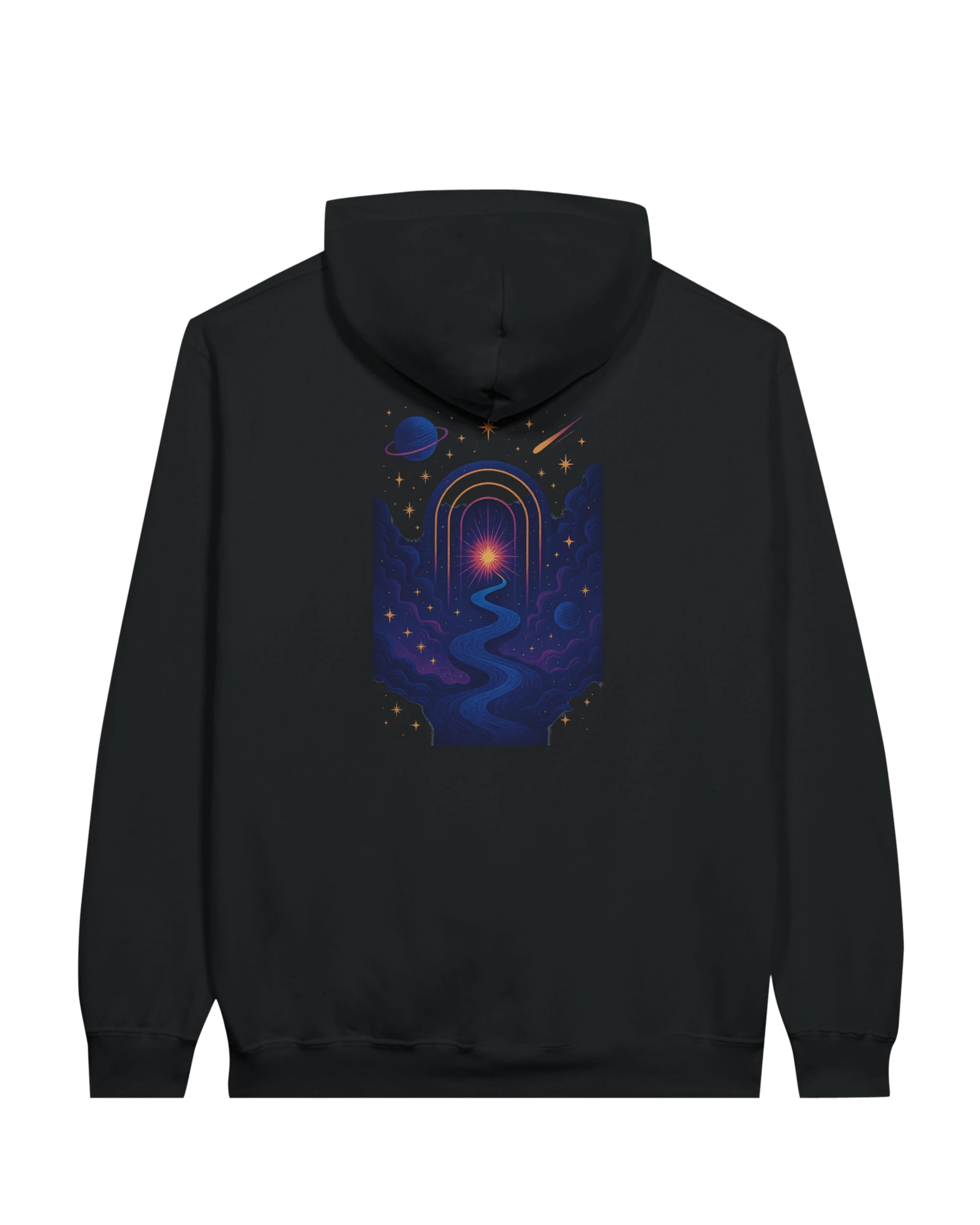The Gate Hoodie, back view