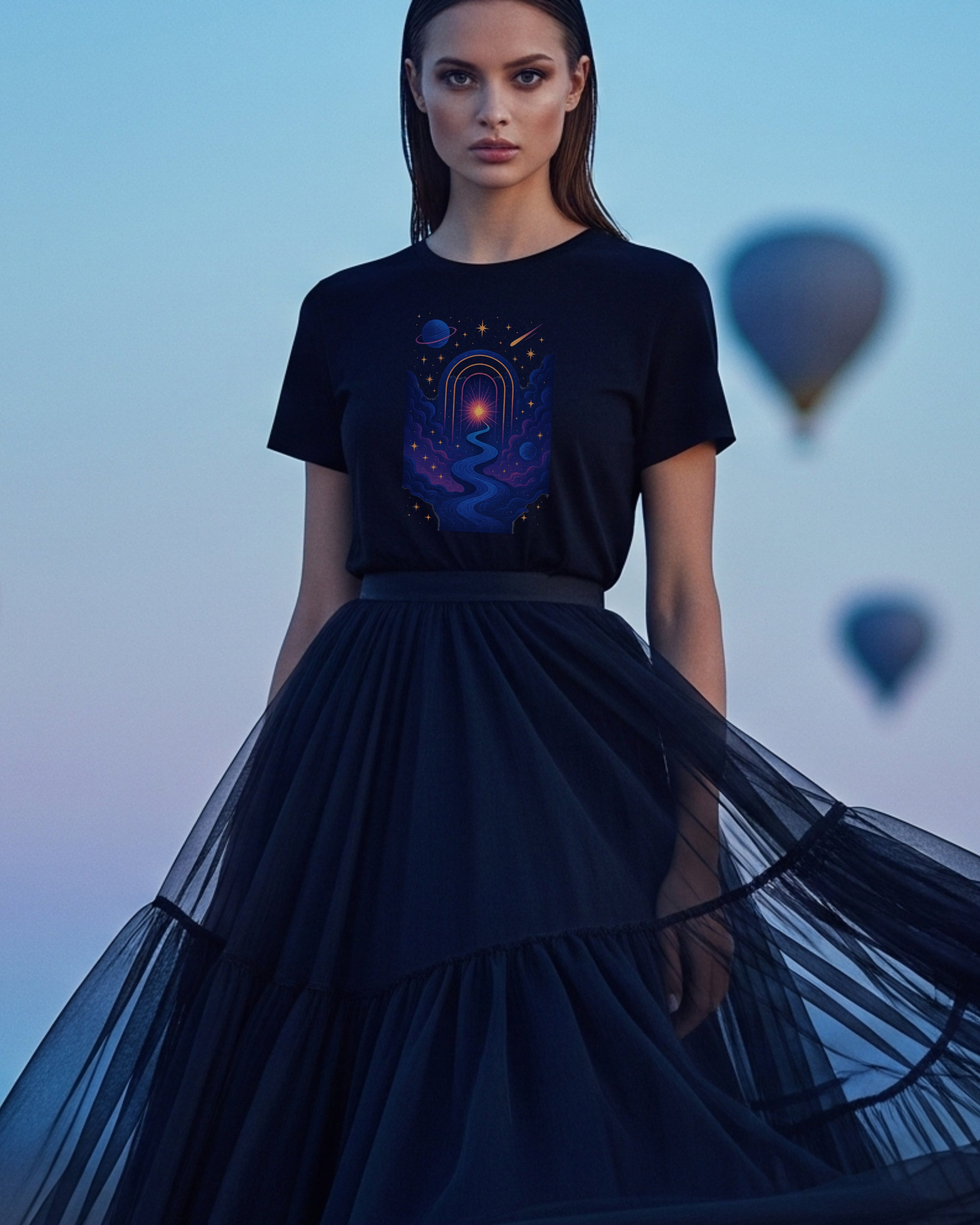 The Gate Tee, female model view